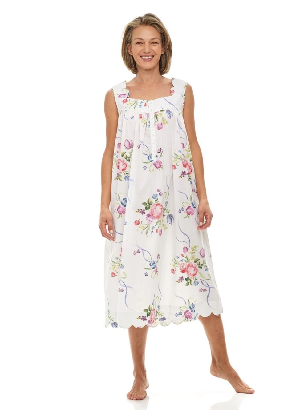 Heidi Carey Gathered Nightgown Lila Rose XL